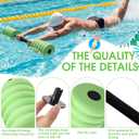 Soulchen 3 Pack Swim Barbells Long Aquatic Exercise Dumbbells Eva Foam Water Weights Dumbbell Pool Exercise Equipment for Adults for Pool Strength Training Workouts Loss