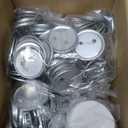 170 Sets Button Supplies, 58mm / 2.28 inch - Metal Blank Button Parts with Blank Paper for Pin Badge Maker Machine