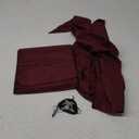 CosInStyle Pirate Halloween Costume, 3 Pcs Set with Head Scarf, Bandana Belt Waist Sash, Eye Patch for Halloween Costumes Cosplay (Dark-red)