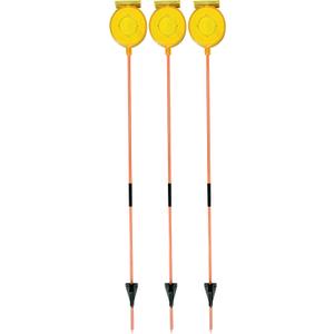 3 Pack 47-Inch Solar Driveway Markers with Light Sensor, Home Security, Driveway and Lane Marker, Flashing Safety Marker, Driveway Reflector for Driveway, Walkway, Sidewalk and Garden (Yellow)