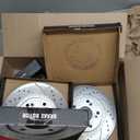 Anpulsero Brake Pads And Rotors Kit Rear Compatible with 2008-2017 Honda Accord, 2009-2014 Acura TSX, Automotive Replacement Brake Kits 31479 D1451-8447 Drilled And Slotted Rotors 281.7mm(11.1in)