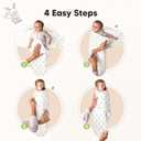 KeaBabies 3-Pack Organic Swaddles for Newborns Girls, Boys with Hats - Soft Cotton Baby Sleep Sacks 0-3 Months, Breathable Baby Hats and Swaddles 0-3 Months, Newborn Essentials Must Haves (Fleur)