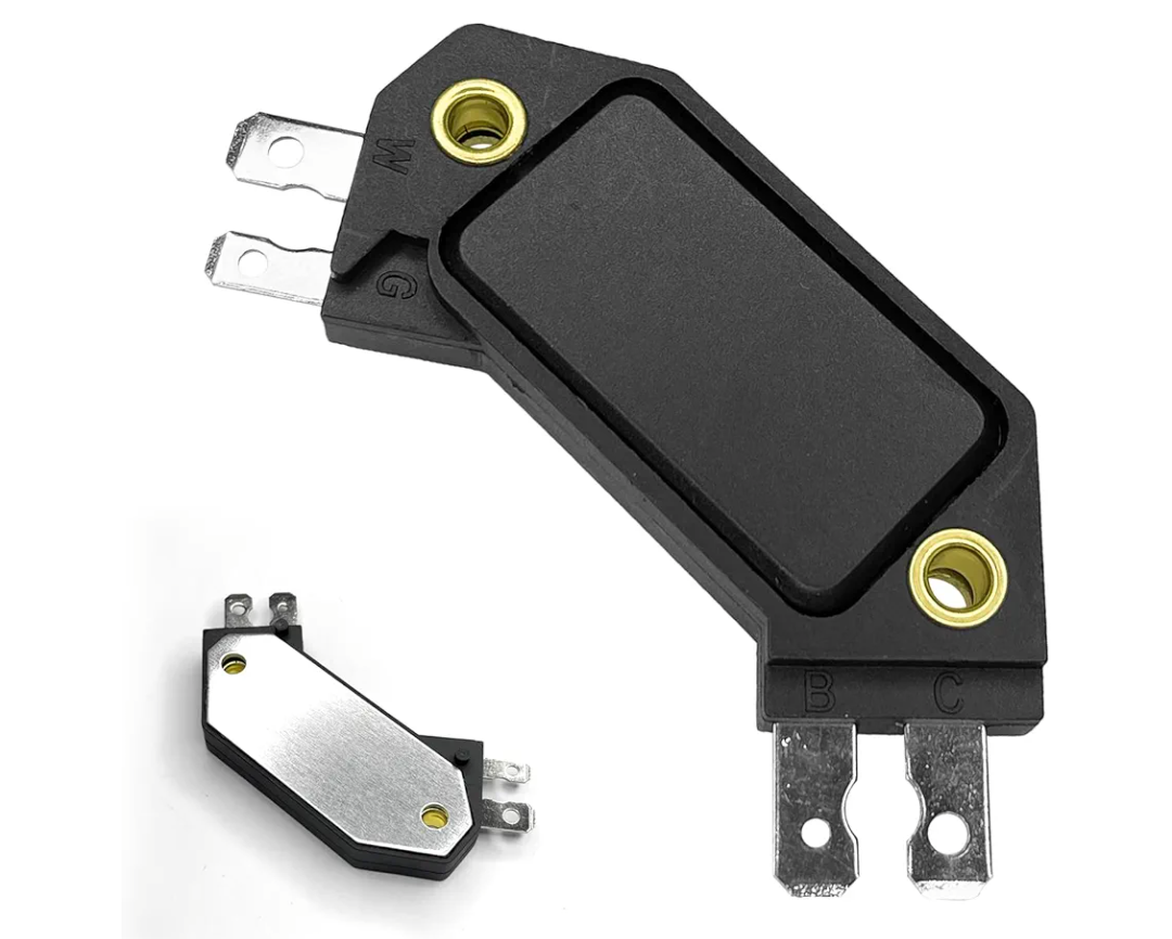 4 Pin GM HEI Ignition Module, Ignition Control Module Replace OE #LX301, DM1906, 1875990,1190357, 4419628 Pcm Engine Control Module Compatible with 1974-1988 for Chevy Pontiac Olds Buick