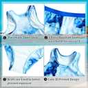 uideazone Girls 3 Piece Bathing Suit Summer UPF 50+ Racerback Swimsuit with Shorts Beach Tankini Sets 8-16 Years (A2-marbling)