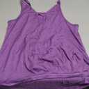 Women's Choker V-Neck Wrap Tank Tops (X-Large, Purple)