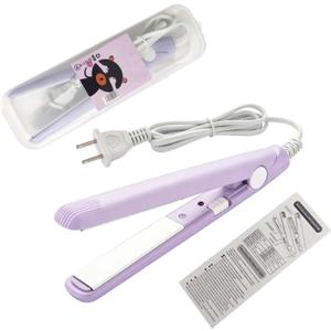 Mini Hair Straightener Hair Flat Iron 100-240V 20W US Plug Hair Flat Iron Ceramic Tourmaline Plate 1m Wire Length with Storage Box