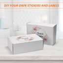 HORLIMER 12x8x4 Shipping Boxes Set of 20, White Corrugated Cardboard Mailer Box for Packing Small Business