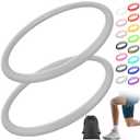 Foilswirl Silicone Patella Knee Band for Basketball Patella Tendon Support Knee Pain Running Tendon Brace Support Strap(2,Gray,L)