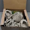 JOYIN 2 PCS 16" Poseable Dog Skeleton Halloween Decoration Animal Puppy Plastic Bones with Posable Joints for Prop Indoor Outdoor Decor Spooky Scene Party Favors Graveyard Decorations