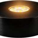 Battery Power LED Light Base for Crystal Decor,Warm Light,4 inch