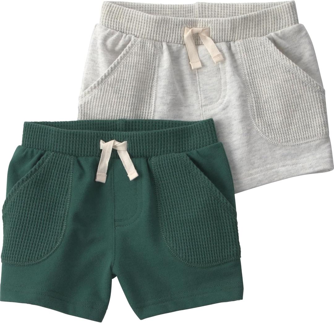 Little Planet by Carter's Baby 2-Pack Shorts Made with Organic Cotton, 18M