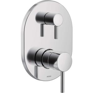 Moen Align Chrome M-CORE 3-Series 2-Handle Shower Trim with Integrated Transfer Valve, Valve Required, UT3290