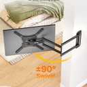 monTEK Long Arm TV Wall Mount for Most 23-65 Inch TVs, 37 Inch Long Extension TV Mount Swivel and Tilt, Full Motion Wall Mount Tv Bracket Fit Max VESA 400 x 400mm, Up to 77 lbs