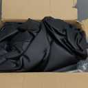 NLQR Black Perforated Front Driver and Passenger Side Bottom & Top Lean Back Replacement Microfiber Leather Seat Covers #GW or KW Compatible with Ford Mustang 2005 2006 2007 2008 2009