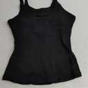 Women's Cotton Tank Top with Shelf Bra Adjustable Wider Strap Camisole Basic Cami Tanks Size M