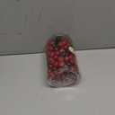 Christmas Cranberry Bowl and Vase Filler, Artificial Cranberries in Varied Sizes, Realistic Finish and Colorization, Approximately 200 + Cranberries, Container 7 Inches x 4 Inches, Red