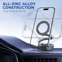 Magsafe Car Mount, Magnetic Phone Older,N55 Super Strong Suction Cup, 360 Adjustable, Portable Foldable Phone Holder for Your Car