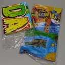 146 Pcs Birthday Party Decorations Set - 24 Cake Toppers, 18 Balloons, 1 Happy Birthday Banner, 1 Happy Birthday Back Ground Cloth, 100 Stickers, 1 Large Cake Toppers, 1 Table Cloth, (C-Colorful)