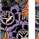 for iPhone 16 Pro Case, Cute Floral Aesthetic Cover for Women | Wireless Charging Compatible, Dual-Layer Hard Shell + Silicone, Shockproof Protective Phone Case for Girls