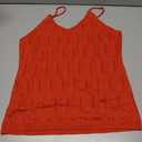 Allimy Womens Pointelle Knit Top V Neck Strappy Tank Tops Summer Sleeveless Blouses Shirts Tops (XS)