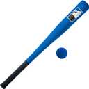 Franklin Sports MLB Kids Foam Baseball Bat + Ball Sets - Indoor + Outdoor Soft Foam Baseball Bats for Kids + Toddlers - Regular + Jumbo Barrels - 24" or 27" Length (Blue)