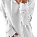 Syellowafter Women Casual Hoodie Long Sleeves Fashion Pullover Loose Fit Tunic Winter Tops Comfy Shirts (X-Large)