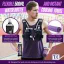 Running Vest Elite Backpack  5L Hydration Vest with Pockets, Lightweight Water Bottle, Phone Holder, Adjustable Reflective Marathon Trail Running Gear for Men and Women