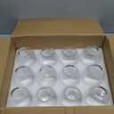 Stemless Wine Glasses Set of 12, 15 Ounce Smooth Rim Standard Wine Glass Tumbler for Red, White Wine, Dishwasher Safe