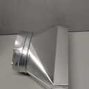 Tandefio 3-1/4" x 10" x 6'', 6" Diameter Rectangular to Round Duct Galvanized Transition Galvanized Round Transition Microwave Vent Kit for Connecting HVAC Duct Pipe Fittings