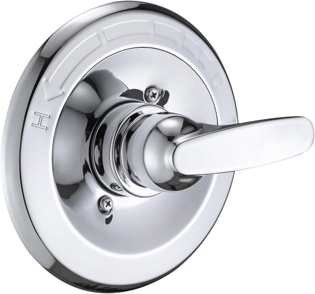 Shower Trim Kit Compatible with 1300/1400 Series, 1 Handle, Long Sleeve (Valve& Catridge Not Inclued), Chrome