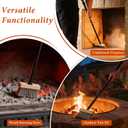 Fireplace Brush, 59-Inch Heavy Duty Long Handle Metal Fireplace Brush Broom with Heat-Resistant Iron Bristles (24.99)