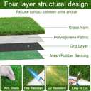 Washable Artificial Grass Pads for Dogs, 2-Pack 18x23 Inch Reusable Turf Mats, Realistic Grass for Indoor Puppy Potty Training.