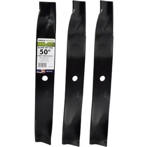 Maxpower 561381B 3 High Lift Blade Set for 50'' Cut Toro Time Cutter Z Mowers Replaces OEM no. 110-6837-03, 112-9759-03, & 115-5059-03