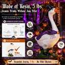 GIGALUMI 20" Halloween Witch Porch Goose for Outdoor Halloween Decorations