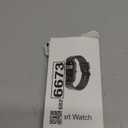 Smart Watch for Men Women Compatible with iPhone Samsung Android Phone 1.69 inch Full Touch Screen IP68 Waterproof Bluetooh Fitness Tracker Heart Rate/Sleep Monitor (Black)