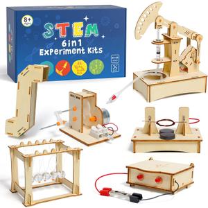 STEM Science Kits for Kids Ages 8-12, Wood Arts and Craft Kits for Boys 6-8, Wooden 3D Puzzles, STEM Toys for Boys Girls Age 8-12 5-7 8 10 12 13 14 Gift Idea
