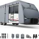 VINPATIO RV Cover 20-22ft: 7 Layers Heavy Duty RV & Trailer Cover, Travel Trailer Cover, Camper Cover, Toy Hauler Cover with Extra Windproof Straps, Tongue Jack Cover, Gutter Covers