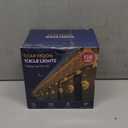 Lewondr 138 LED Star Moon String Curtain Lights,Hanging Fairy Lights with 6H Timer & 8 Modes,USB & Remote Control Ramadan String Lights for Christmas Bedroom Wedding Party Xmas Indoor Decor,Warm Light