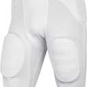 Champro Youth Safety Practice Football Pants with Pads (X-Large, White)
