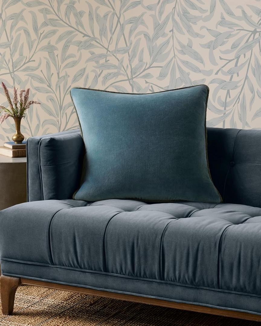 Loloi Chris Loves Julia Liza Collection PCJ0020 Blue 22'' x 22'' Cover Only Pillow