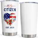 Citizenship Gifts, Patriots Gifts, New US Citizen Gift ideas 2026, Citizenship Party Decorations, American Flag Citizenship Tumbler 20oz