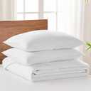 Levtex Home Cross Stitch Reversible King Bedspread Set (120x104in) with 2 Pillow Shams (36x20in) - Stitch Texture - Bright White - Cotton King Size Bedspread Set - Soft, Pre-Washed