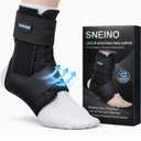 Ankle Brace for Women Men - Ankle Support Brace for Sprained Ankle, Ankle Stabilizer for Achilles, Tendon, Sprain, Injury Recovery, Lace up Ankle wrap for Running, Basketball, Volleyball (Ankle Brace, Large)