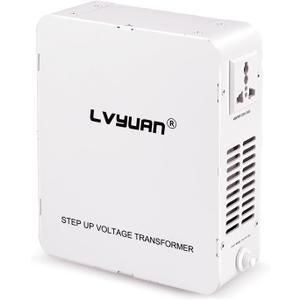 LVYUAN 800W Voltage Transformer Step Up Converter, 110V/120V to 220V/240V, 800W Power Capacity, Circuit Breaker Protection