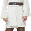 Men's Tunic Cosplay Costume Adults Outfits Halloween Robe Hooded Uniform (XL)