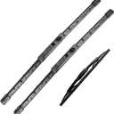 3Pcs Windshield Wipers for1999-2003 Lexus RX300 1999-2004 Honda Odyssey 2001-2006 Acura MDX, Original Equipment Automotive Replacement Windshield Wiper Blades- 24"/21"/16" (Set of 3) U/J HOOK