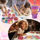 36 Pack Valentines Day Cards with 10mm Straw Covers Caps Compatible with Stanley Cup Tumbler Valentines Day Cards for Kids School Classroom Exchange Gift Party Favors