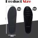 Geyoga 0.4 Inch 4 Pcs Left Full Length Insoles Balancer Leg Length Discrepancy Insoles and Additional Cushion Pad, Heel Lift for Leg Length Discrepancy, Black