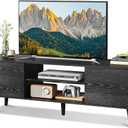 WLIVE Mid-Century Modern TV Stand for 55/60 Inch TV, Entertainment Center with Storage & Adjustable Shelves, Media Console with Soft-Close Cabinets for Living Room/Bedroom, Black
Visit the WLIVE Store