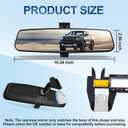 rear view mirror, Interior rearview mirror Kit compatible with Ford F150, Dodge RAM,Chevrolet Silverado, Toyota Camry, Nissan Altima, Hyundai Sonata, Kia Optima, Jeep Wrangler, Mazda CX-3, GMC Enclave